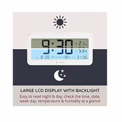 i-star Portable Alarm Clock with Temperature and Humidity