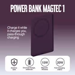 Juice 1 Charge Mag Tec Power Bank - 5,000mAh - iPhone 18 Colour Match - Additional view 6