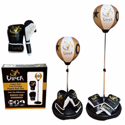 Christmas Gift Free Standing Children Kids Boxing Punch Bag Set Free Gloves Black Friday Offer