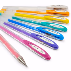 Uni Ball Signo Gel Rollerball Pen - Angelic Pastel Colour - UM-120AC - Set of 3 - Pastel White