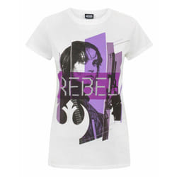 Star Wars Short Sleeved T-Shirt (Womens White) - X-Large
