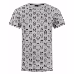 Star Wars Short Sleeved T-Shirt (Mens Grey) - Large
