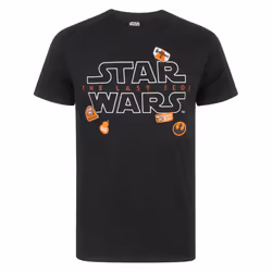 Star Wars Short Sleeved T-Shirt (Mens Black) - Large