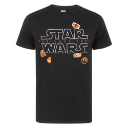 Star Wars Short Sleeved T-Shirt (Mens Black) - Large