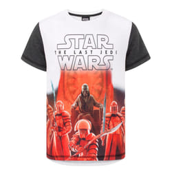 Star Wars Short Sleeved T-Shirt (Boys White) - 7-8 Years