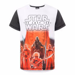 Star Wars Short Sleeved T-Shirt (Boys White) - 11-12 Years