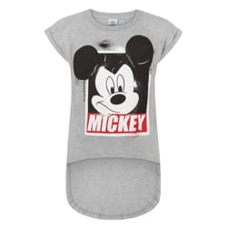Disney Short Sleeved T-Shirt (Girls Grey) - 5-6 Years