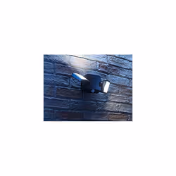 Auraglow Outdoor Wireless Battery Operated LED Motion Activated PIR Sensor Spotlight Twin Security Light