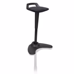 Dynamic Spry Stool Black Frame and Black Fabric Seat - OP000220 DD