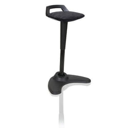 Dynamic Spry Stool Black Frame and Black Fabric Seat - OP000220 DD