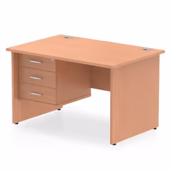 Dynamic Impulse W1200 x D800 x H730mm Straight Office Desk Panel End L