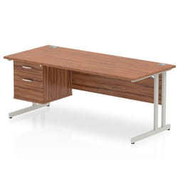 Dynamic Impulse W1800 x D800 x H730mm Straight Office Desk Cantilever