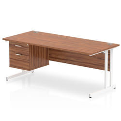 Dynamic Impulse W1800 x D800 x H730mm Straight Office Desk Cantilever