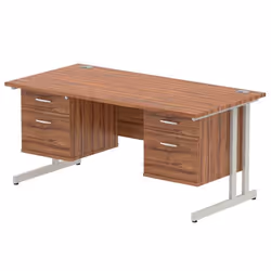 Dynamic Impulse W1600 x D800 x H730mm Straight Office Desk Cantilever