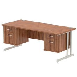 Dynamic Impulse W1800 x D800 x H730mm Straight Office Desk Cantilever