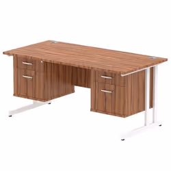 Dynamic Impulse W1600 x D800 x H730mm Straight Office Desk Cantilever