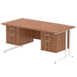Dynamic Impulse W1600 x D800 x H730mm Straight Office Desk Cantilever