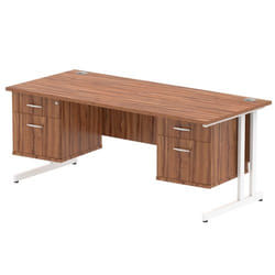 Dynamic Impulse W1800 x D800 x H730mm Straight Office Desk Cantilever