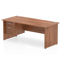 Dynamic Impulse W1800 x D800 x H730mm Straight Office Desk Panel End L