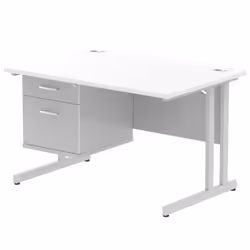 Dynamic Impulse W1200 x D800 x H730mm Straight Office Desk Cantilever
