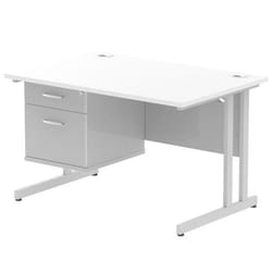 Dynamic Impulse W1200 x D800 x H730mm Straight Office Desk Cantilever