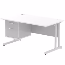 Dynamic Impulse W1400 x D800 x H730mm Straight Office Desk Cantilever