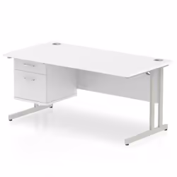 Dynamic Impulse W1600 x D800 x H730mm Straight Office Desk Cantilever