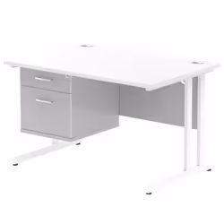 Dynamic Impulse W1200 x D800 x H730mm Straight Office Desk Cantilever