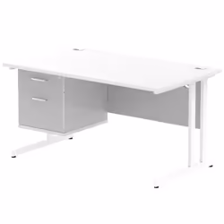 Dynamic Impulse W1400 x D800 x H730mm Straight Office Desk Cantilever