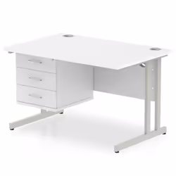 Dynamic Impulse W1200 x D800 x H730mm Straight Office Desk Cantilever