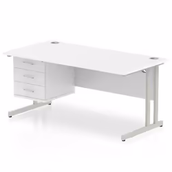 Dynamic Impulse W1600 x D800 x H730mm Straight Office Desk Cantilever
