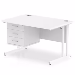 Dynamic Impulse W1200 x D800 x H730mm Straight Office Desk Cantilever