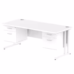 Dynamic Impulse W1800 x D800 x H730mm Straight Office Desk Cantilever