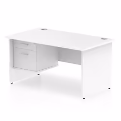 Dynamic Impulse W1400 x D800 x H730mm Straight Office Desk Panel End L