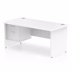 Dynamic Impulse W1600 x D800 x H730mm Straight Office Desk Panel End L