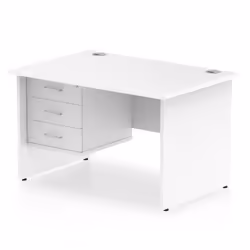 Dynamic Impulse W1200 x D800 x H730mm Straight Office Desk Panel End L