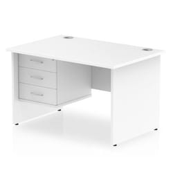 Dynamic Impulse W1200 x D800 x H730mm Straight Office Desk Panel End L