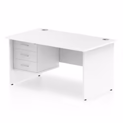 Dynamic Impulse W1400 x D800 x H730mm Straight Office Desk Panel End L