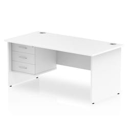 Dynamic Impulse W1600 x D800 x H730mm Straight Office Desk Panel End L