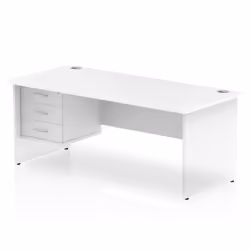 Dynamic Impulse W1800 x D800 x H730mm Straight Office Desk Panel End L