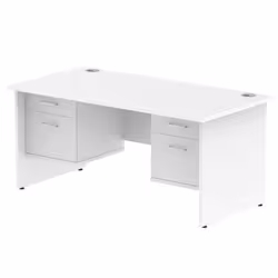 Dynamic Impulse W1600 x D800 x H730mm Straight Office Desk Panel End L
