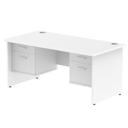 Dynamic Impulse W1600 x D800 x H730mm Straight Office Desk Panel End L