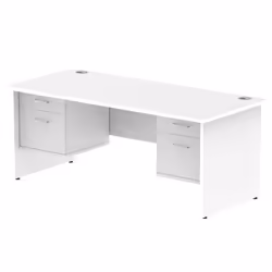 Dynamic Impulse W1800 x D800 x H730mm Straight Office Desk Panel End L