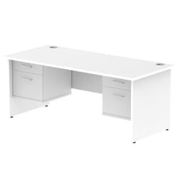 Dynamic Impulse W1800 x D800 x H730mm Straight Office Desk Panel End L