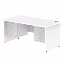 Dynamic Impulse W1600 x D800 x H730mm Straight Office Desk Panel End L
