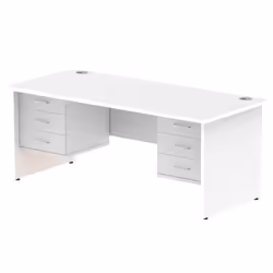 Dynamic Impulse W1800 x D800 x H730mm Straight Office Desk Panel End L