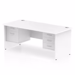 Dynamic Impulse W1800 x D800 x H730mm Straight Office Desk Panel End L