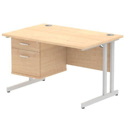 Dynamic Impulse W1200 x D800 x H730mm Straight Office Desk Cantilever