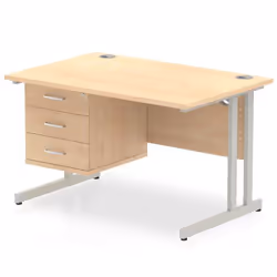 Dynamic Impulse W1200 x D800 x H730mm Straight Office Desk Cantilever