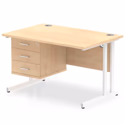 Dynamic Impulse W1200 x D800 x H730mm Straight Office Desk Cantilever